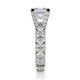 Michael M Bezel Princess Engagement Ring