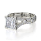 Michael M Bezel Princess Engagement Ring