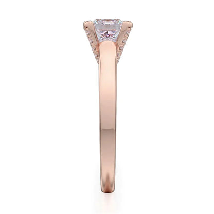 Michael M Prong Princess Engagement Ring