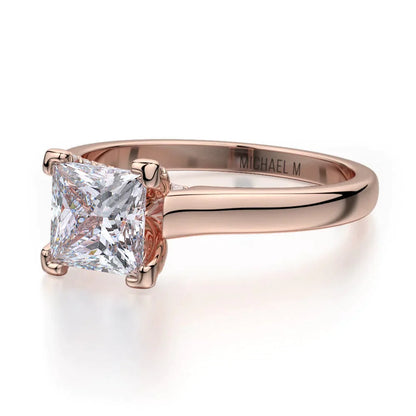 Michael M Prong Princess Engagement Ring
