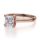 Michael M Prong Princess Engagement Ring