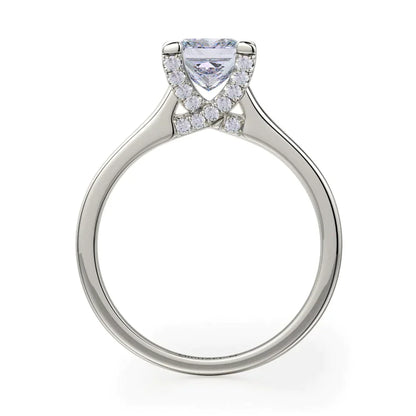 Michael M Prong Princess Engagement Ring