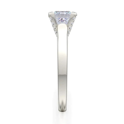Michael M Prong Princess Engagement Ring