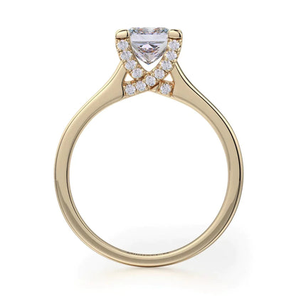 Michael M Prong Princess Engagement Ring