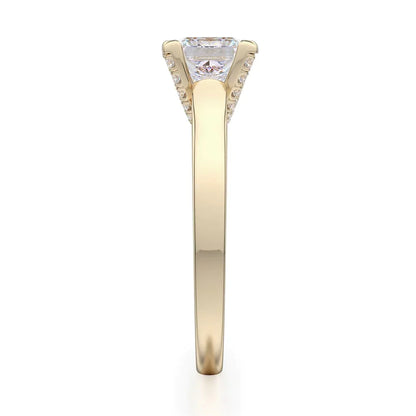 Michael M Prong Princess Engagement Ring