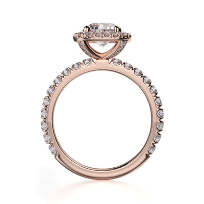Michael M Halo Cushion Engagement Ring