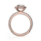Michael M Halo Cushion Engagement Ring