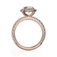 Michael M Halo Cushion Engagement Ring