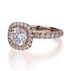 Michael M Halo Cushion Engagement Ring