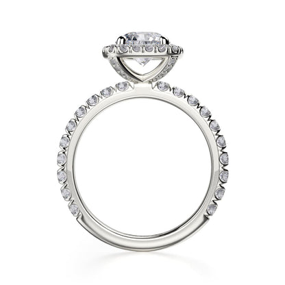 Michael M Halo Cushion Engagement Ring