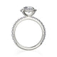 Michael M Halo Cushion Engagement Ring