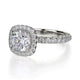 Michael M Halo Cushion Engagement Ring