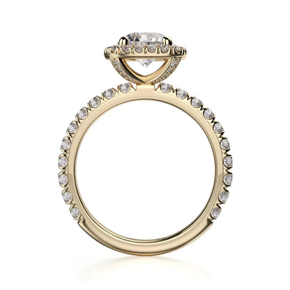 Michael M Halo Cushion Engagement Ring