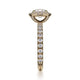 Michael M Halo Cushion Engagement Ring