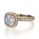 Michael M Halo Cushion Engagement Ring