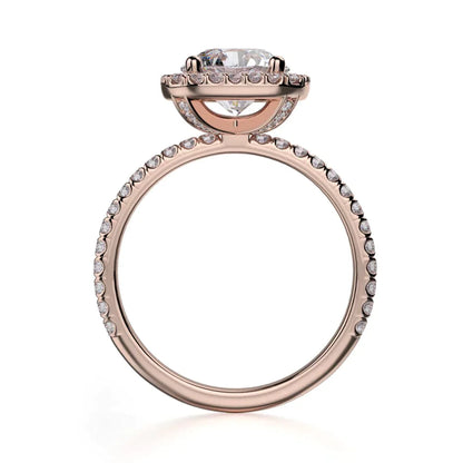 Michael M Halo Cushion Engagement Ring