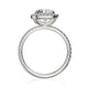 Michael M Halo Cushion Engagement Ring