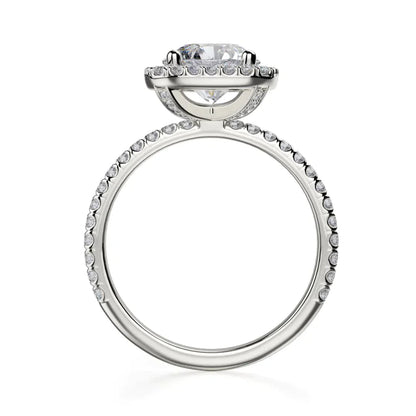 Michael M Halo Cushion Engagement Ring