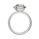 Michael M Halo Cushion Engagement Ring