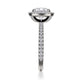 Michael M Halo Cushion Engagement Ring