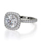Michael M Halo Cushion Engagement Ring