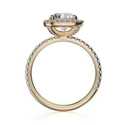 Michael M Halo Cushion Engagement Ring
