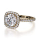 Michael M Halo Cushion Engagement Ring