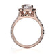 Michael M Halo Cushion Engagement Ring