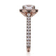 Michael M Halo Cushion Engagement Ring