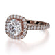 Michael M Halo Cushion Engagement Ring