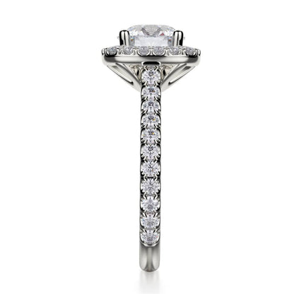 Michael M Halo Cushion Engagement Ring