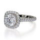 Michael M Halo Cushion Engagement Ring