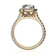 Michael M Halo Cushion Engagement Ring