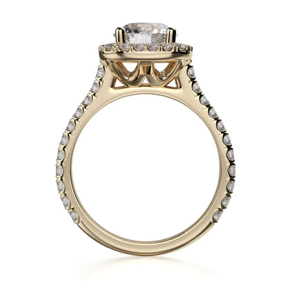 Michael M Halo Cushion Engagement Ring