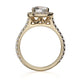 Michael M Halo Cushion Engagement Ring