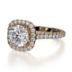 Michael M Halo Cushion Engagement Ring