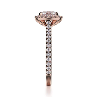 Michael M Prong Round Engagement Ring