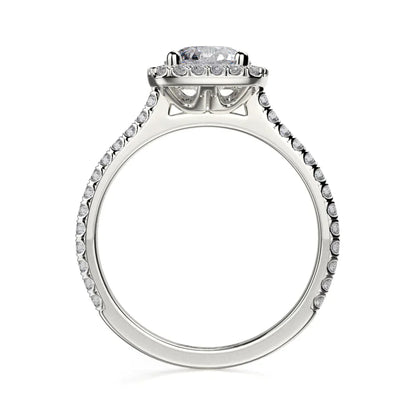 Michael M Prong Round Engagement Ring