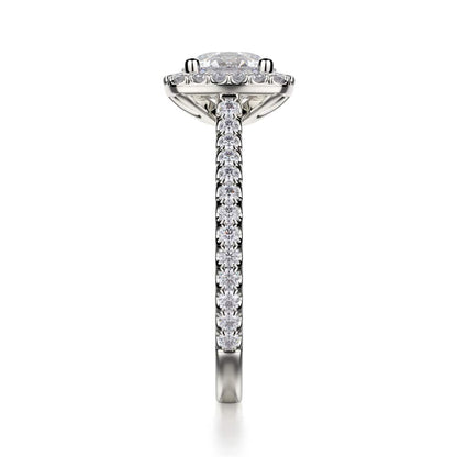 Michael M Prong Round Engagement Ring
