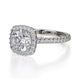 Michael M Prong Round Engagement Ring