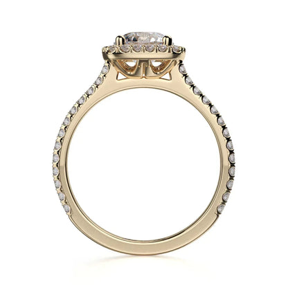 Michael M Prong Round Engagement Ring