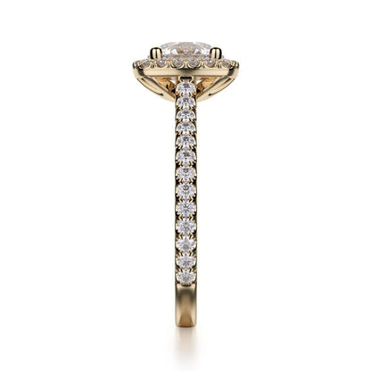 Michael M Prong Round Engagement Ring