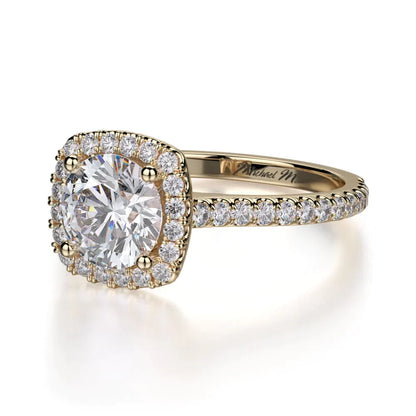 Michael M Prong Round Engagement Ring