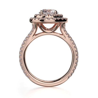 Michael M Prong Round Engagement Ring