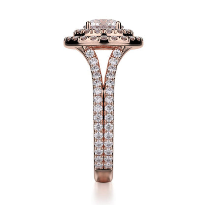 Michael M Prong Round Engagement Ring