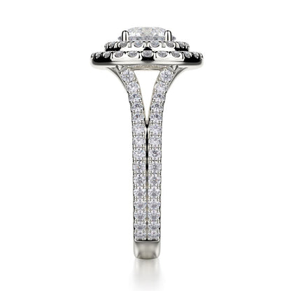 Michael M Prong Round Engagement Ring