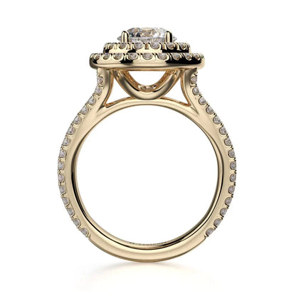 Michael M Prong Round Engagement Ring