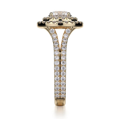 Michael M Prong Round Engagement Ring