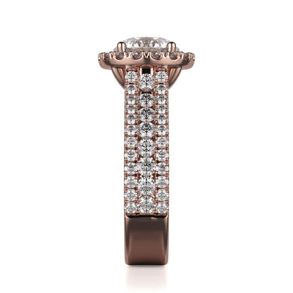 Michael M Prong Round Engagement Ring
