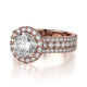 Michael M Prong Round Engagement Ring